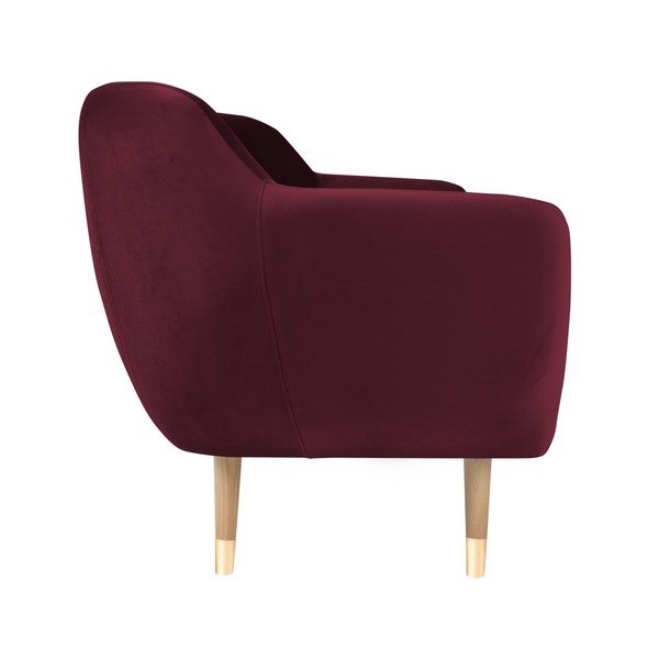 Burgundowa sofa 2-osobowa Mazzini Sofas Amelie-image-2