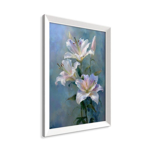 Obraz drukowany z ramą w zestawie 56x75 cm Lilies – Styler-image-4