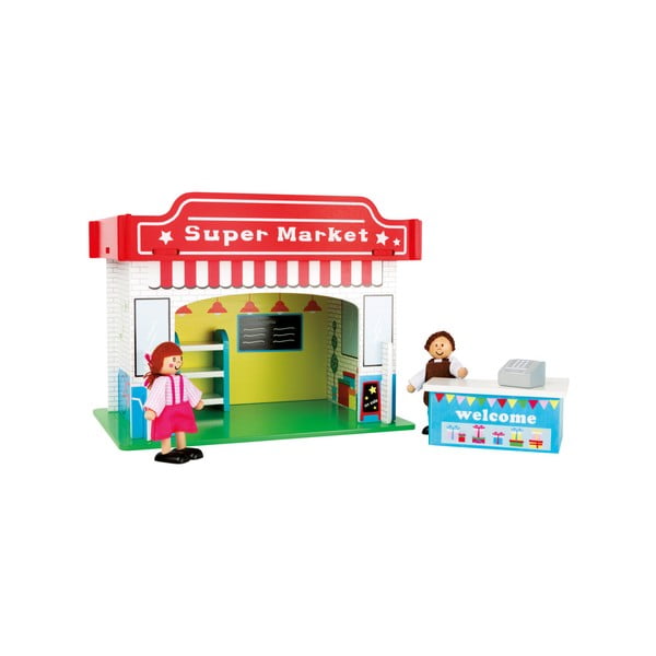 Dziecięcy drewniany supermarket Legler Playhouse Supermarket