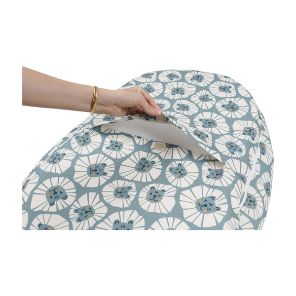 Niebieski kokon dla niemowląt Denim Lions – Malomi Kids-image-1