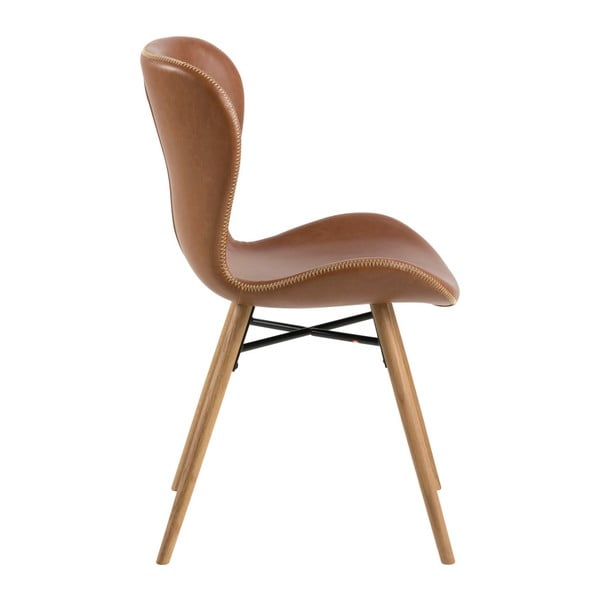 Brązowe krzesła zestaw 2 szt. Batilda – Actona-image-4