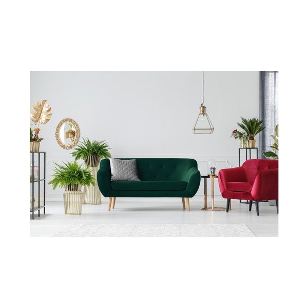 Zielona sofa 2-osobowa Mazzini Sofas Amelie-image-2