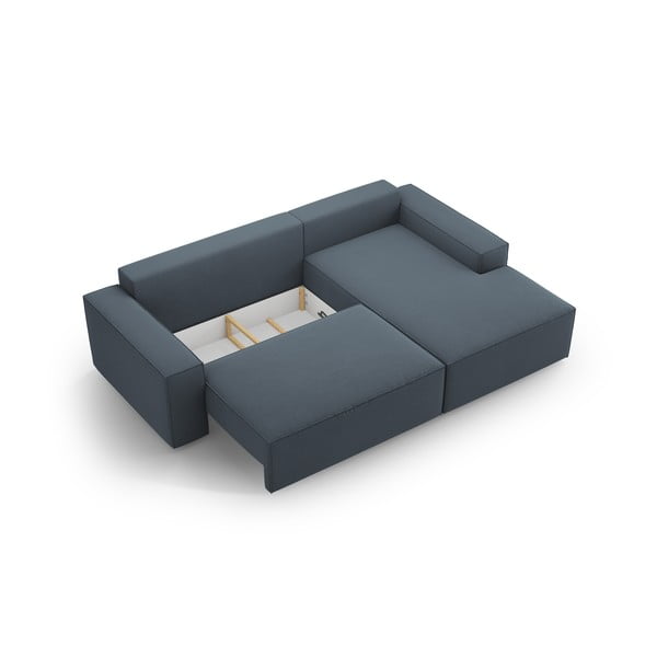 Niebieski rozkładany narożnik (prawostronny) Jodie – Micadoni Home-image-4