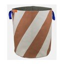 Ceglasto-kremowy tekstylny kosz na pranie 5 l Diagonal – Mette Ditmer Denmark