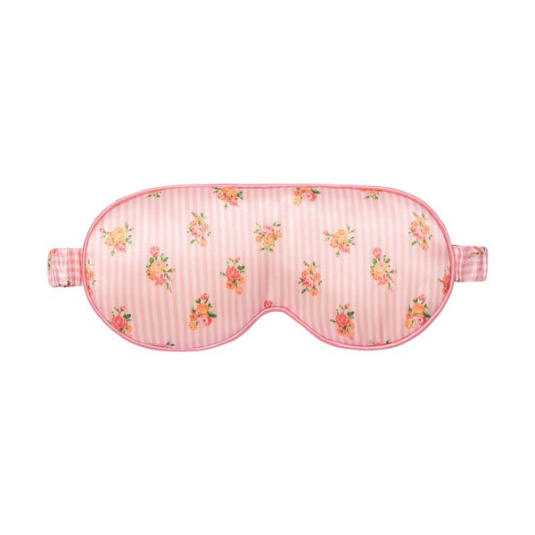 Pomarańczowo-różowa jedwabna opaska na oczy Contour Petal – slip-image-2