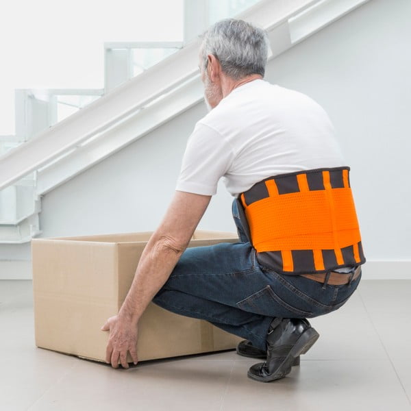 Pomarańczowo-czarny sportowy pas korygujący InnovaGoods, rozm. L-image-1