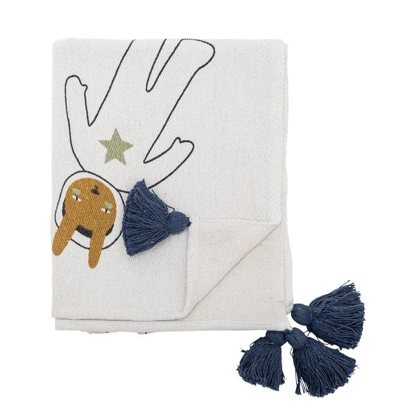 Biały koc dziecięcy 130x160 cm Space – Bloomingville Mini-image-2