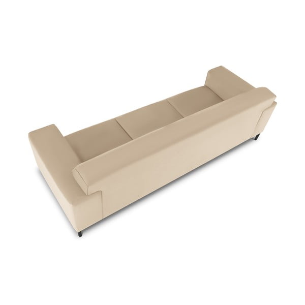 Beżowa aksamitna sofa Cosmopolitan Design Siena-image-4
