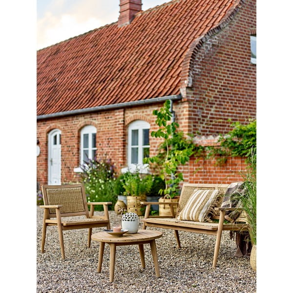 Okrągły stolik z litego drewna akacjowego w naturalnym kolorze ø 64 cm Sorrento – Bloomingville-image-3