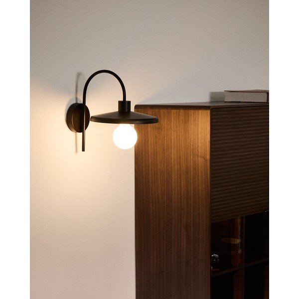 Czarny kinkiet ø 27 cm Nuvira – Kave Home-image-1