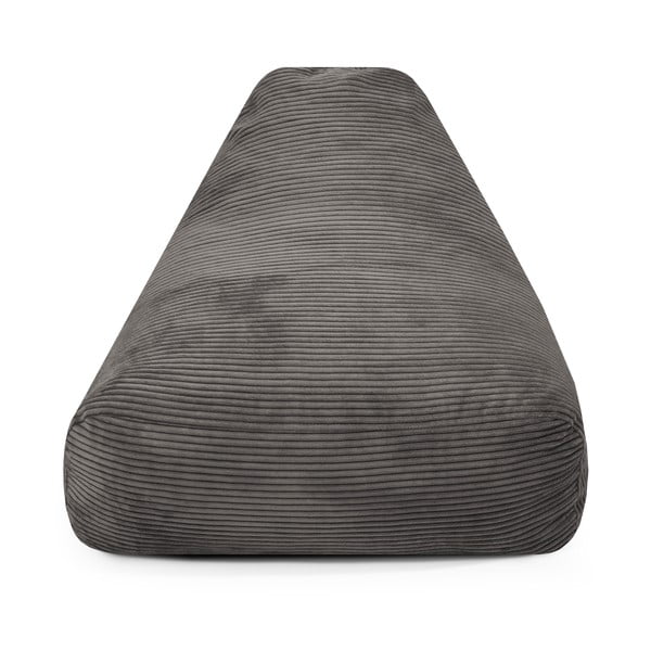 Ciemnobrązowy sztruksowy dziecięcy worek do siedzenia Snug 80 – SLOWDOWN-image-1