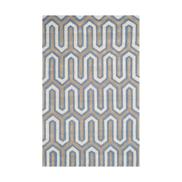 Niebieski dywan Safavieh Leta, 182x121 cm