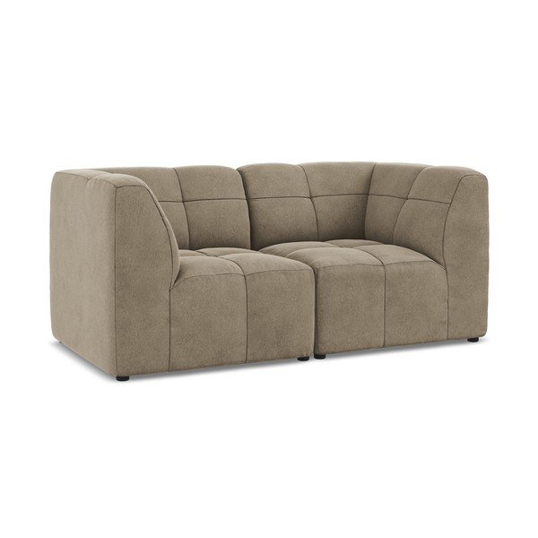 Brązowa aksamitna sofa 180 cm Aloha – Makamii-image-2