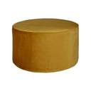 Musztardowy puf WOOOD Sara Low