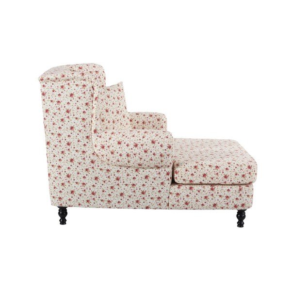 Beżowy fotel uszak w kwiaty Max Winzer Mareille Flowery Beige-image-3