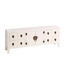 Biała niska komoda 130x50,5 cm Oriente – Ixia