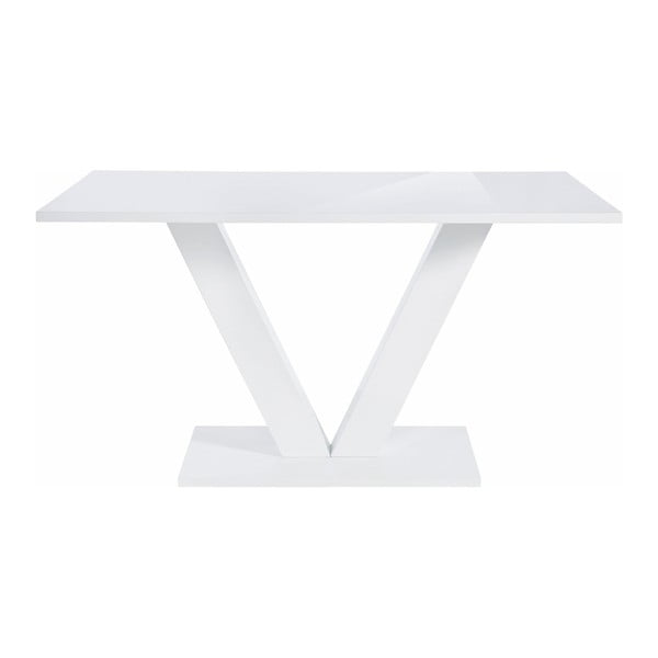 Biały stół z połyskiem Støraa Allen, 90x140 cm-image-2