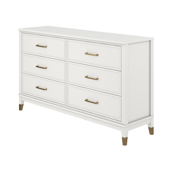 Biała komoda CosmoLiving by Cosmopolitan Westerleigh, 144x85 cm-image-2