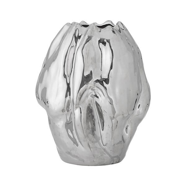 Kamionkowy wazon w kolorze srebra (wysokość 29 cm) Bobby – Bloomingville