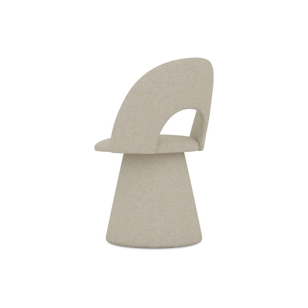 Beżowy tapicerowany fotel jadalniany Kalo – Makamii-image-4