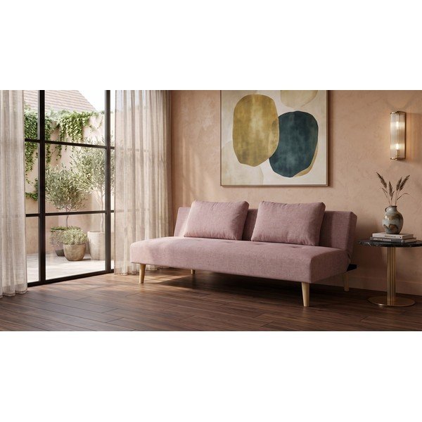 Różowa częściowo rozkładana/rozkładana sofa 180 cm Matylda – Bonami Essentials-image-1