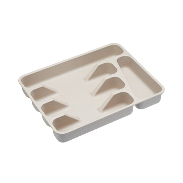 Beżowy bambusowy organizer na sztućce Kitchen Craft Natural Elements