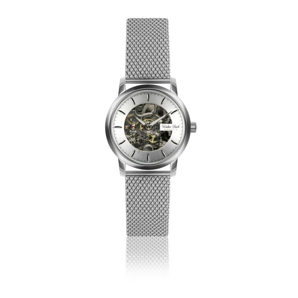 Damski zegarek z paskiem ze stali nierdzewnej w srebrnym kolorze Walter Bach Mulio