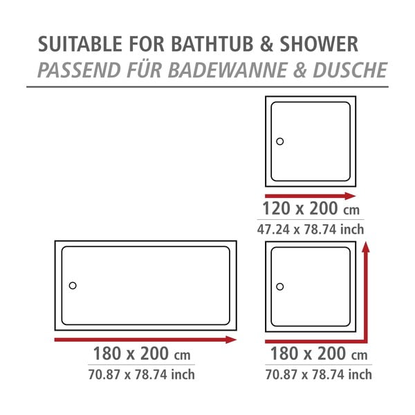 Zasłona prysznicowa 180x200 cm Rollin'Art Ocean Life – Wenko-image-2