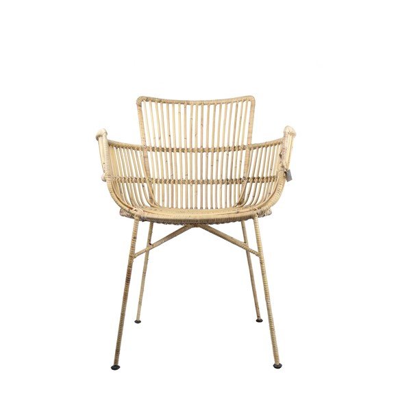 Rattanowy fotel ogrodowy w naturalnym kolorze – Ego Dekor-image-4