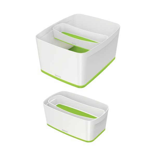 Biało-zielony stołowy podłużny organizer MyBox – Leitz-image-3