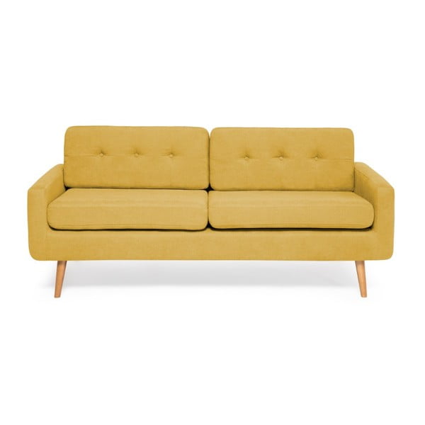 Żółta sofa Vivonita Ina, 184 cm