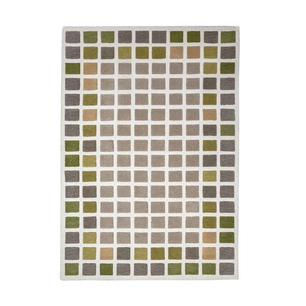Zielony wełniany dywan tkany ręcznie 160x230 cm Renga Wool – Flair Rugs