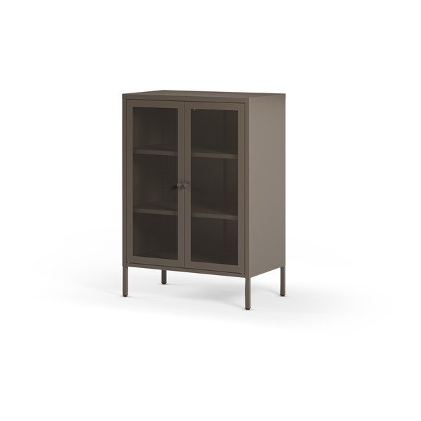 Szara metalowa szafka 70x100x40 cm Fayna – Marckeric-image-3