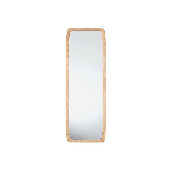 Lustro z drewnianą ramą ścienne 35x110 cm Bodo – Villa Collection