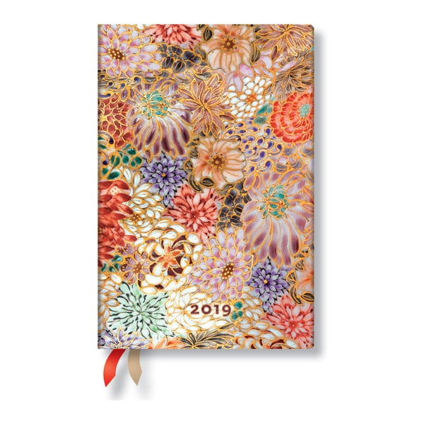 Kalendarz na 2019 rok Paperblanks Kikka Horizontal, 9,5x14 cm