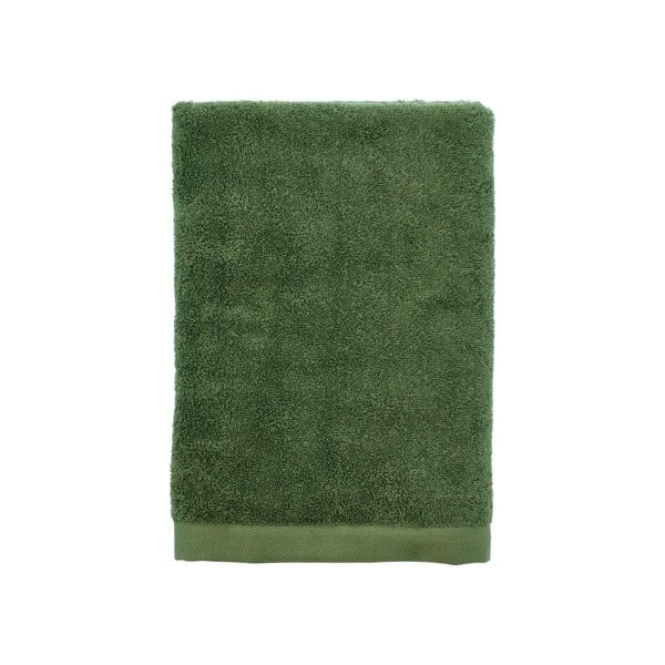 Zielony ręcznik kąpielowy z bawełny organicznej 70x140 cm Comfort Organic – Södahl