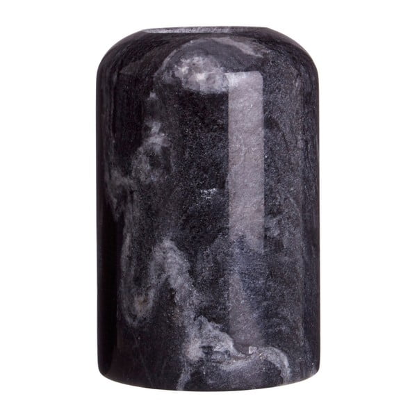 Czarny świecznik marmurowy Premier Housewares Lamonte, wys. 12 cm