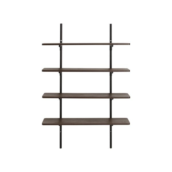 Brązowa wielopoziomowa metalowa półka 100 cm Gilda – Ellos Home-image-3
