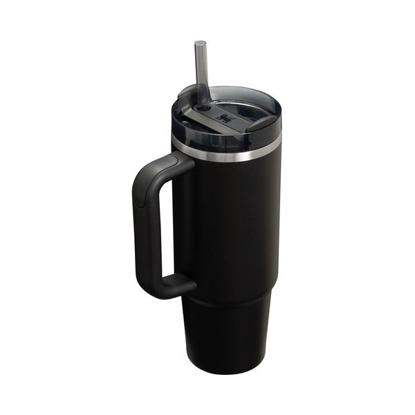Czarny termos ze stali nierdzewnej ze słomką 890 ml Quencher H2.O FlowState™ Tumbler Black 2.0 – Stanley-image-2