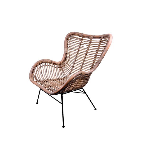 Rattanowy fotel ogrodowy w naturalnym kolorze Rattan – Ego Dekor-image-3