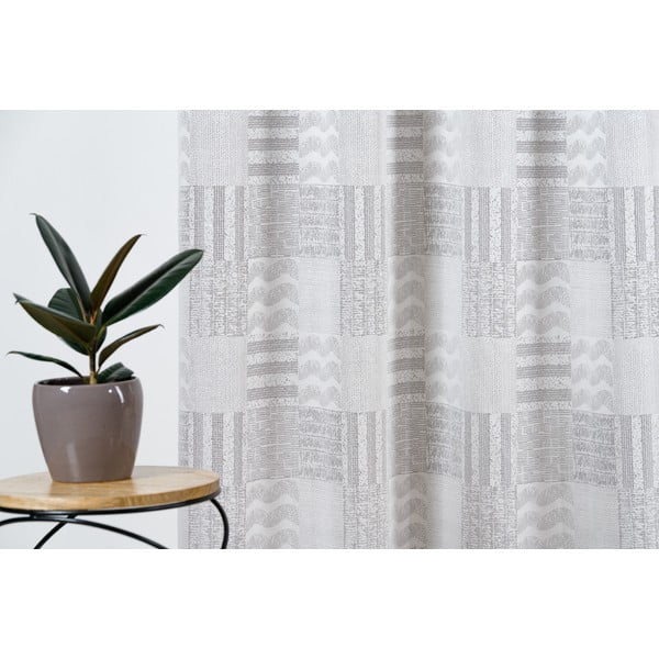 Jasnoszara zasłona 140x245 cm Navona – Mendola Fabrics-image-1