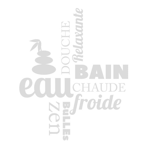 Wodoodporna naklejka do łazienki Ambiance Zen, 55 x 65 cm-image-1