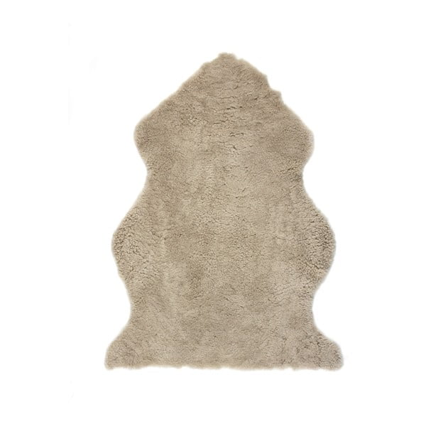 Jasnobrązowy, wełniany dywan z owczej skóry Auskin Faol, 90x60 cm