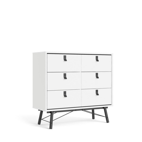 Biała komoda Tvilum Ry, 102 x 95 cm-image-2