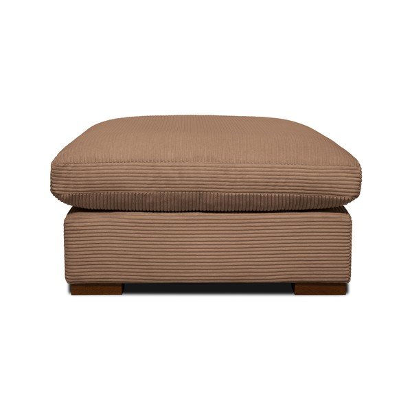 Jasnobrązowy sztruksowy puf Comfy – Scandic