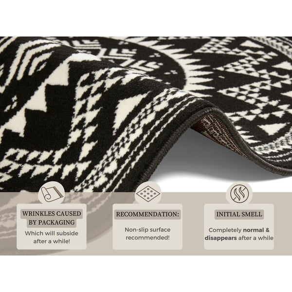 Czarny dywan Hanse Home Celebration Valencia, ⌀ 140 cm-image-4