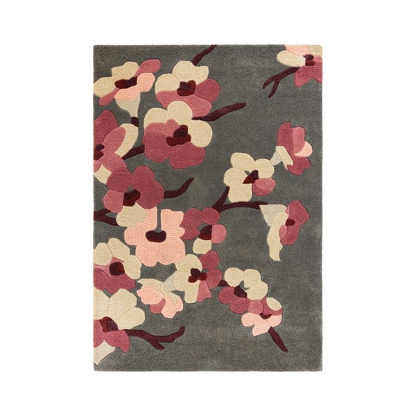 Dywan Flair Rugs Blossom Charcoal Pink, 80x150 cm