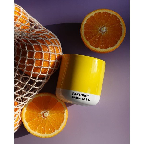 Żółty ceramiczny kubek 175 ml Cortado Yellow 012 – Pantone-image-1
