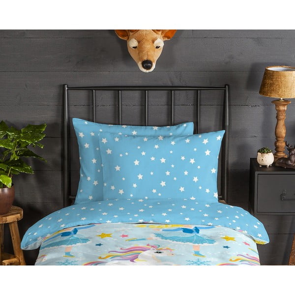 Flanelowa dziecięca pościel jednoosobowa 140x200 cm – Good Morning-image-2