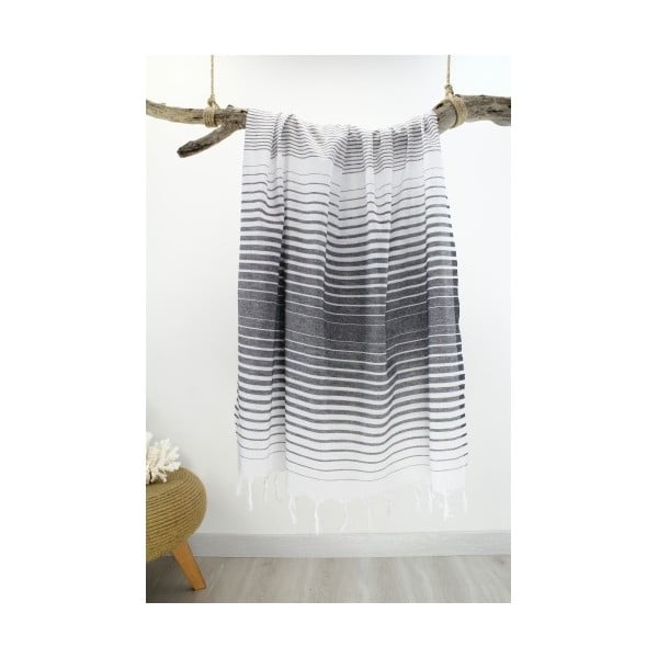 Szary ręcznik Hammam Infinity Style, 100x180 cm